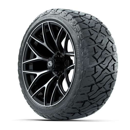 GTW Monaco Black/Machined 16 in Wheels with 225/40-R16 Maverick Hybrid Tires – Full Set