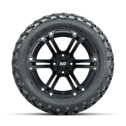 GTW Specter Matte Black 14 in Wheels with 23x10.00-14 Rogue  - front view