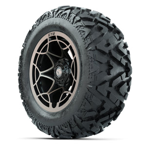 GTW Nexus Black/Bronze 14 in Wheels with 25x10-14 Barrage Mu - 3/4 view