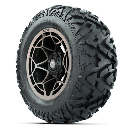 GTW Nexus Black/Bronze 14 in Wheels with 25x10-14 Barrage Mu - 3/4 view