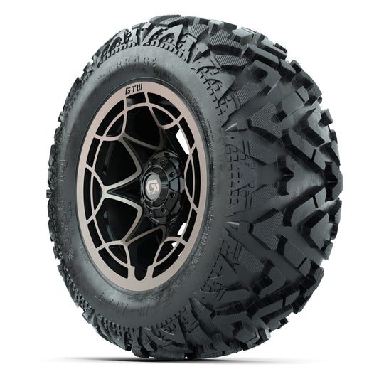 GTW Nexus Black/Bronze 14 in Wheels with 25x10-14 Barrage Mu - 3/4 view