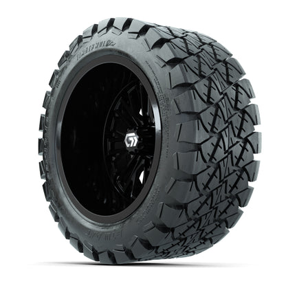 GTW Viper Gloss Black 14 in Wheels with 22X10-14 Timberwolf All-Terrain Tires – Full Set