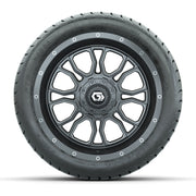 GTW Volt Gunmetal/Machined 14 in Wheels with 225/30-14 Mamba - front view