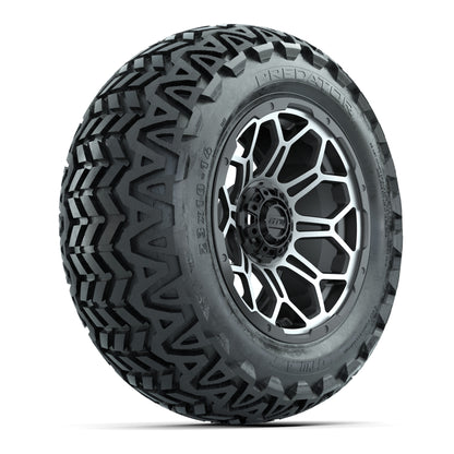 Set of (4) 14 in GTW Bravo Wheels with 23x10-14 GTW Predator All-Terrain Tires