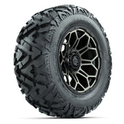 GTW Bravo Black/Bronze Tint 14 in Wheels with 25x10-14 Barrage Mud Tires – Full Set