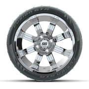 14" GTW Tempest Machined/Black Wheels with Fusion GTR S - front view
