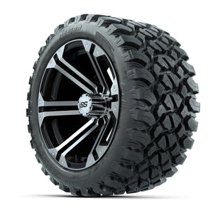 GTW® Specter Black/Machined 14 in Wheels with 23X10-R14 Noma - 3/4 view