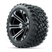 GTW® Specter Black/Machined 14 in Wheels with 23X10-R14 Noma - 3/4 view