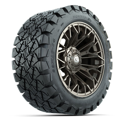 GTW Stellar Matte Bronze 14 in Wheels with 22X10-14 Timberwolf All-Terrain Tires – Full Set