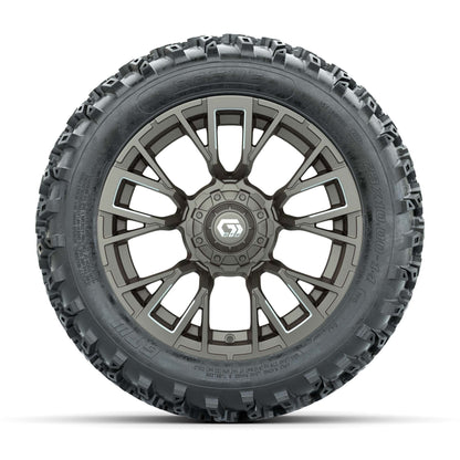GTW® Vandal Bronze/Machined 14 in Wheels with 23X10.00-14 Ro - front view