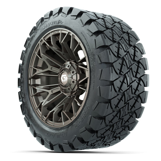 GTW Stellar Matte Bronze 14 in Wheels with 22X10-14 Timberwo - 3/4 view