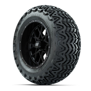 Set of (4) 14 in GTW Vortex Wheels with 23x10-14 GTW Predato - 3/4 view