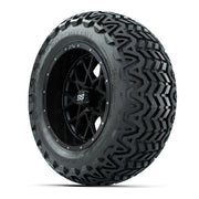 Set of (4) 14 in GTW Vortex Wheels with 23x10-14 GTW Predato - 3/4 view