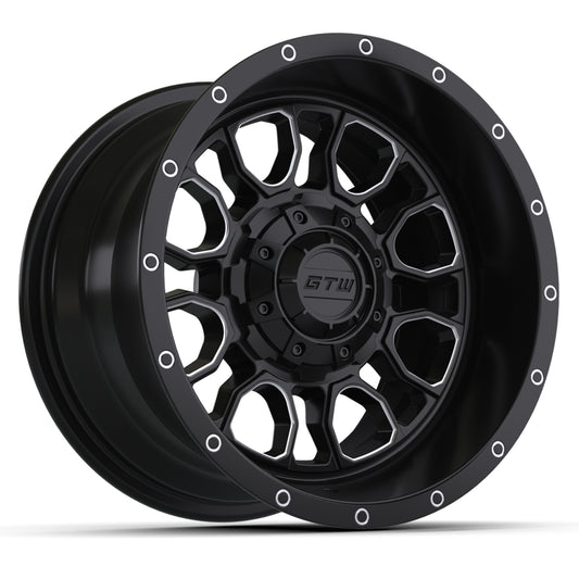 14" GTW Volt Black & Machined Wheel