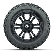 GTW® Shogun Gloss Black 14 in Wheels with 22x10-14 Timberwol - front view