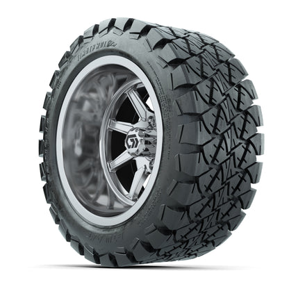 GTW Reaper Chrome 14 in Wheels with 22X10-14 Timberwolf All-Terrain Tires – Full Set