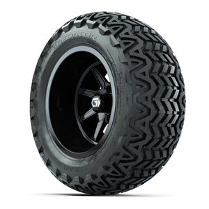 GTW Reaper Gloss Black 14 in Wheels with 23X10-14 Predator All-Terrain Tires – Full Set