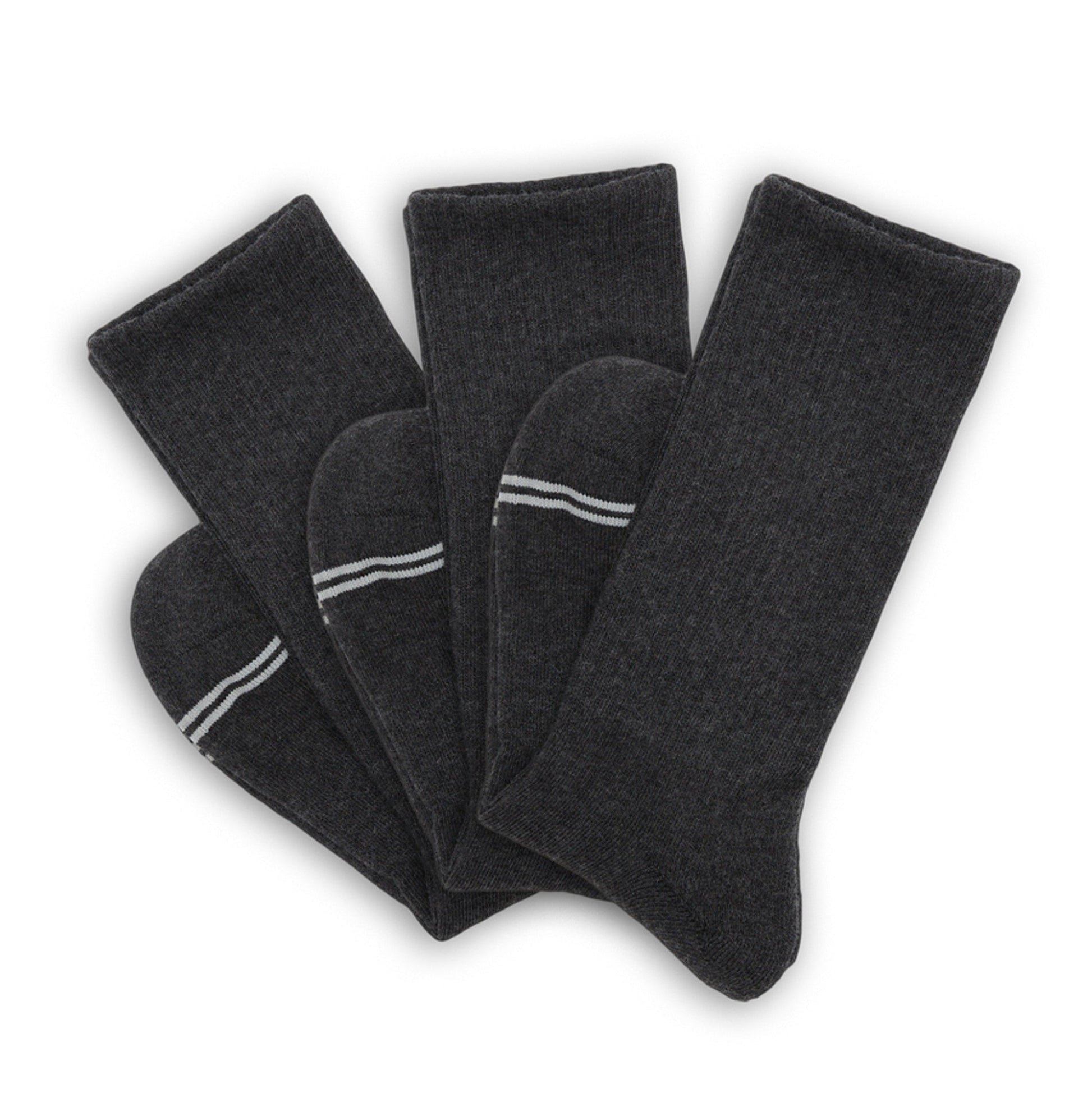 Charcoal Casual Crew 3-Pack