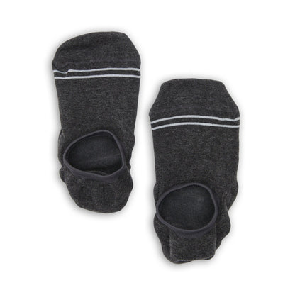 Charcoal Cotton No Show - 6 Pack