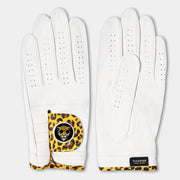 Chelsea Cheetah | Men's White Golf Glove