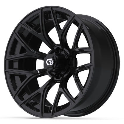 Monaco 16 inch GTW golf cart wheel - Gloss Black