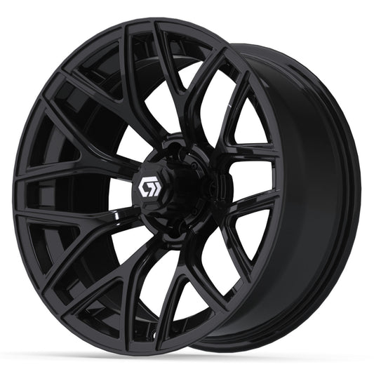 Monaco 16 inch GTW golf cart wheel - Gloss Black