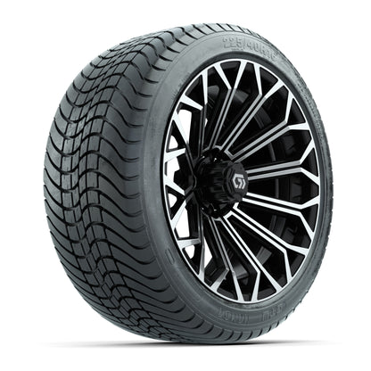 GTW Phantom Black/Machined 16 in Wheels with 225/40-R16 Mamba Street Tires – Full Set
