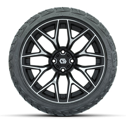 GTW Monaco Black/Machined 16 in Wheels with 225/40-R16 Maverick Hybrid Tires – Full Set