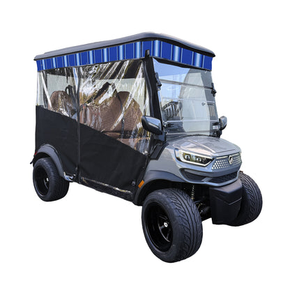 RedDot Black/Pacific Blue Fancy Single Track Enclosure for MadJax® Ascent with 4-Forward Facing Seats