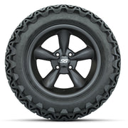GTW Godfather Matter Gray 14 in Wheels with 23X10-14 Predato - front view