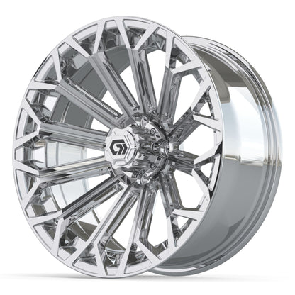 Phantom 16 inch GTW golf cart wheel - Chrome