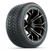 GTW Spyder Matte Black/Bronze 14 in Wheels with 225/30-14 Mamba Street Tires – Full Set