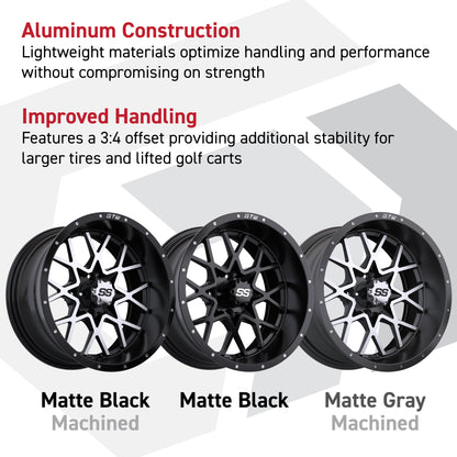 GTW Vortex wheel aluminum construction and finishes