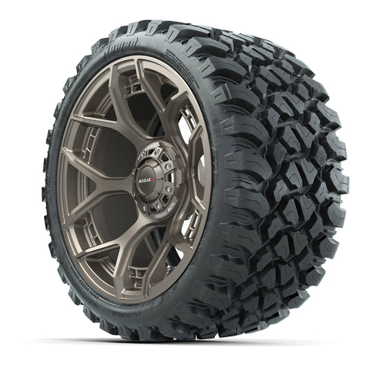 MadJax® Flow Form Evolution Matte Bronze 15in Wheels with GTW® 23x10-R15 Nomad Off Road Tires - Full Set