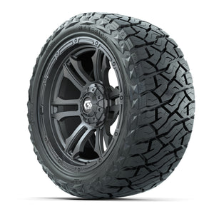GTW Shogun Gloss Gunmetal 15 in Wheels with 23x10.00-R15 Maverick All-Terrain Tires – Full Set