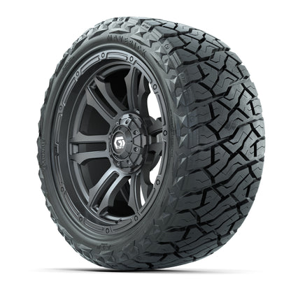 GTW Shogun Gloss Gunmetal 15 in Wheels with 23x10.00-R15 Maverick All-Terrain Tires – Full Set
