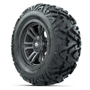 GTW Shogun Gunmetal 14 in Wheels with 25x10-14 Barrage Mud T - 3/4 view