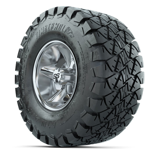 GTW Godfather Chrome 10 in Wheels with 22x10-10 Timberwolf All-Terrain Tires – Full Set