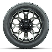 GTW Bravo Black/Bronze 14 in Wheels with 225/30-14 Mamba Str - front view