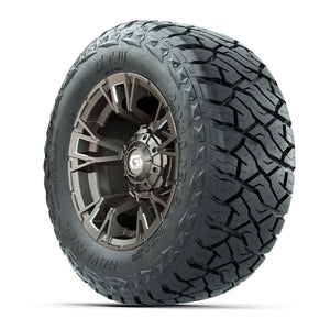 GTW Vandal Satin Bronze/Machined 12 in Wheels with 23x10.00-R12 Maverick All-Terrain Tires – Full Set