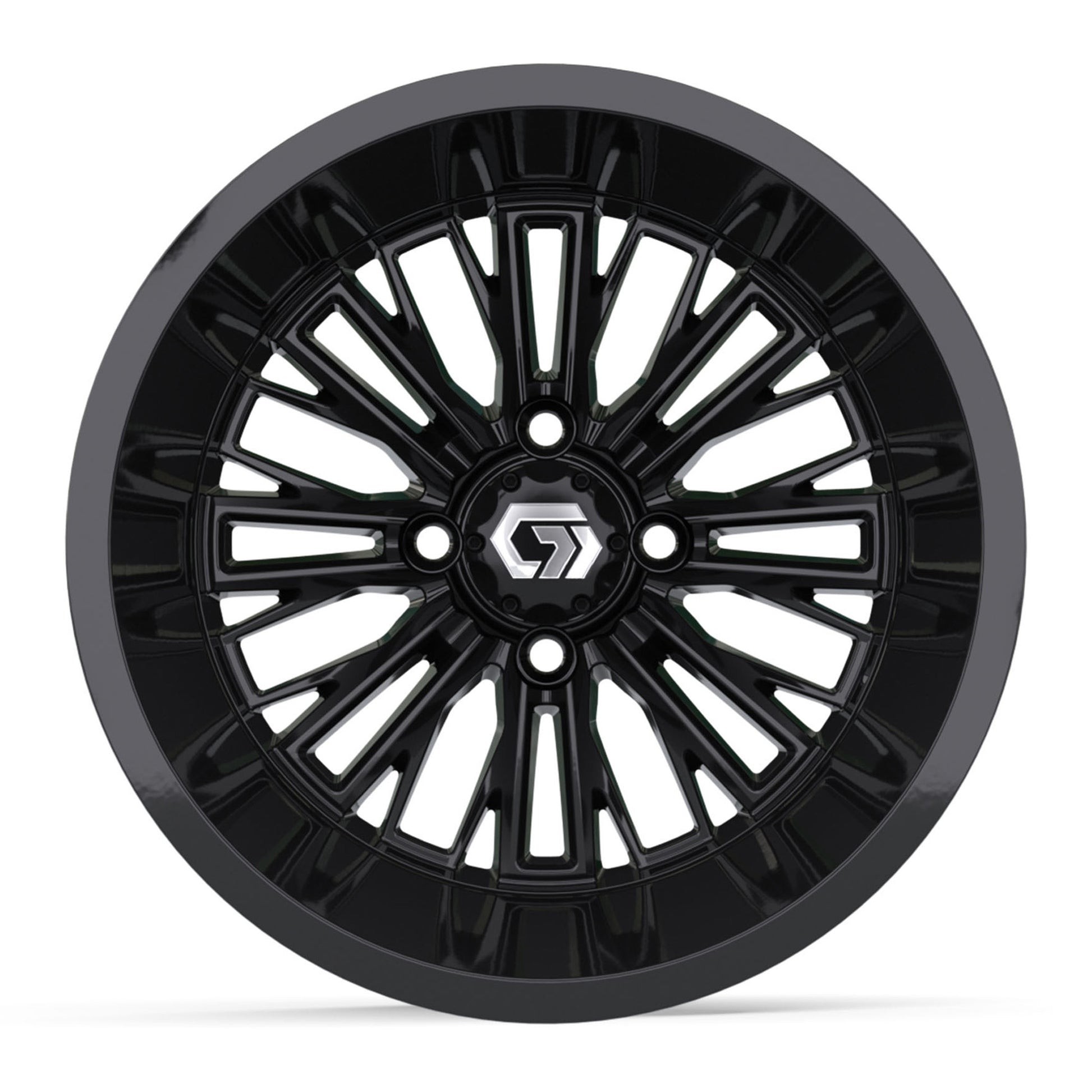 Viper Ultra-Wide 14 inch GTW golf cart wheel - Glossy Black