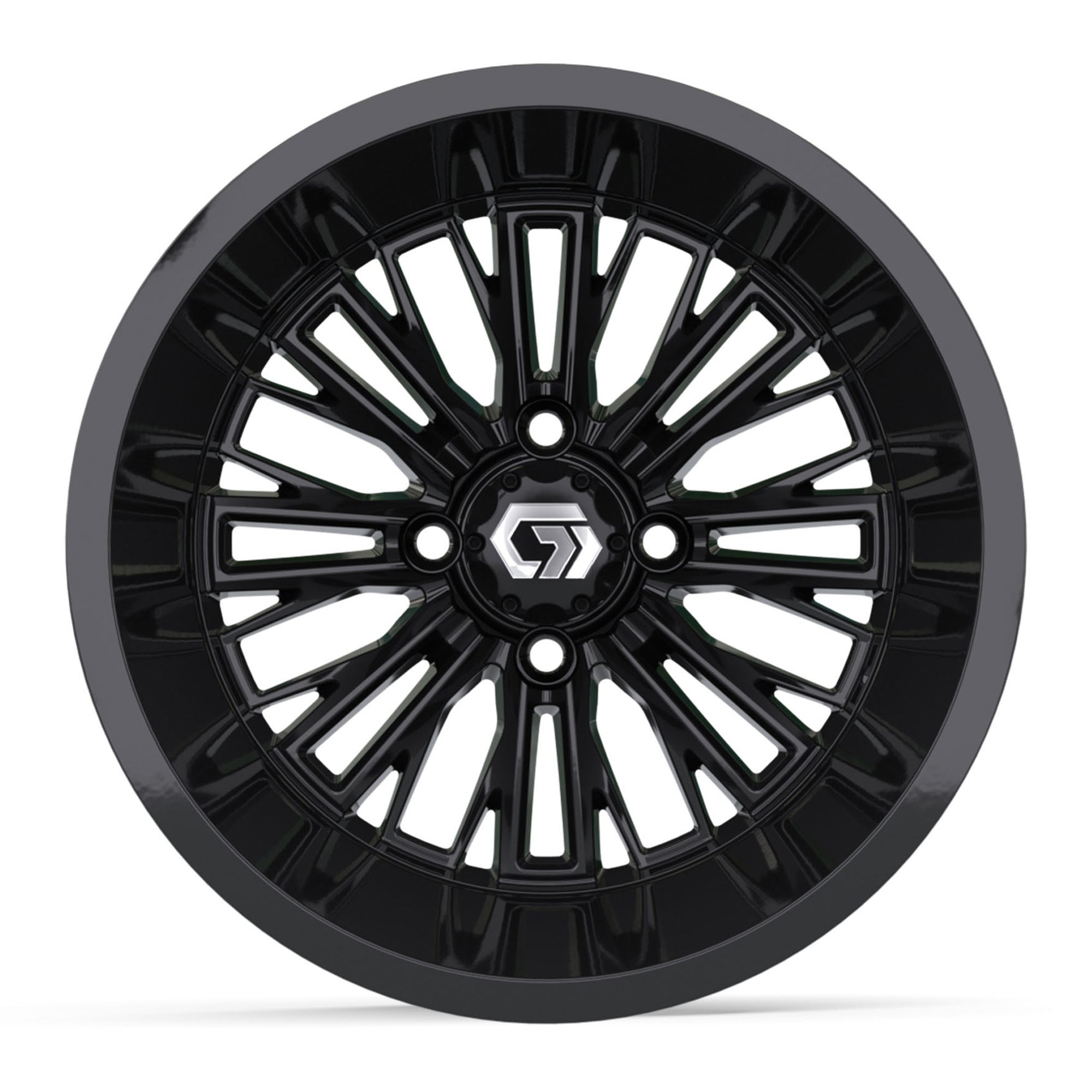 Viper Ultra-Wide 14 inch GTW golf cart wheel - Glossy Black