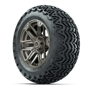 GTW® Graffiti Satin Bronze 14 in Wheels with 23x10-14 Predat - 3/4 view