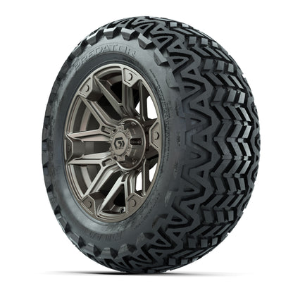 GTW® Graffiti Satin Bronze 14 in Wheels with 23x10-14 Predat - 3/4 view