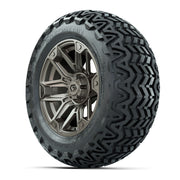 GTW® Graffiti Satin Bronze 14 in Wheels with 23x10-14 Predat - 3/4 view