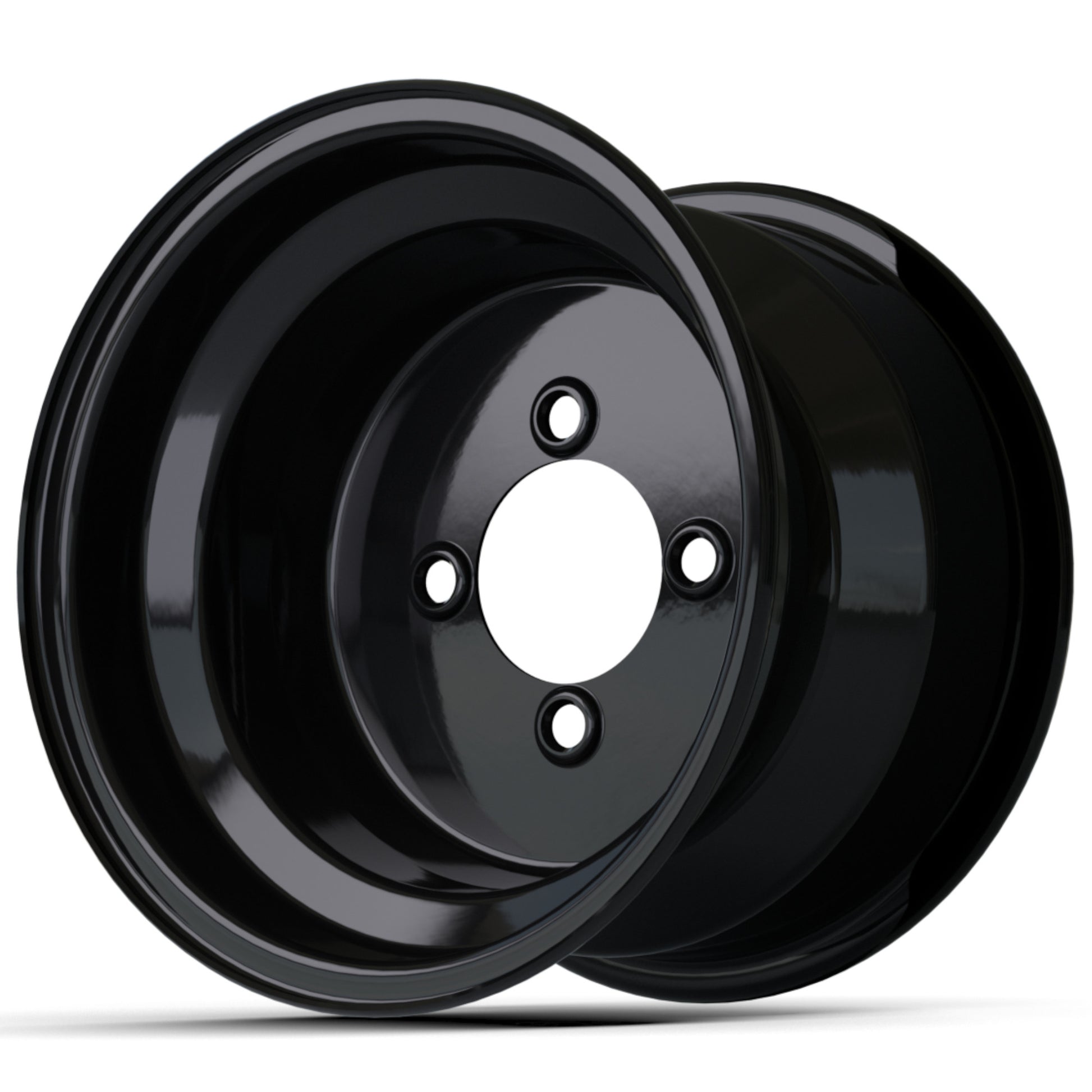 10″ Black Steel Wheel (3:4 Offset)