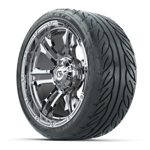 GTW® Shogun Chrome 15 in Wheels with 215/40-R15 Fusion GTR S - 3/4 view