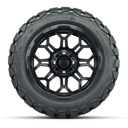 Set of (4) 14 in GTW Bravo Wheels with 22x10-14 GTW Timberwo - front view