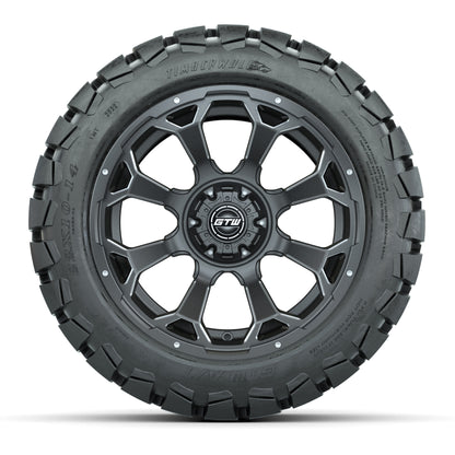 Set of (4) 14 in GTW Raven Wheels with 22x10-14 GTW Timberwo - front view