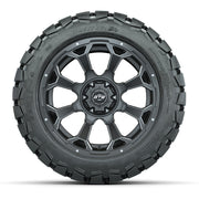 Set of (4) 14 in GTW Raven Wheels with 22x10-14 GTW Timberwo - front view
